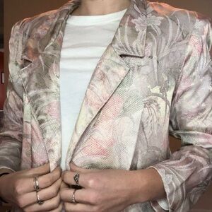 Floral Patterned Blazer